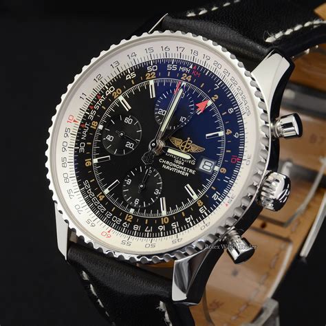 breitling navitimer world leather band|Breitling Navitimer a24322.